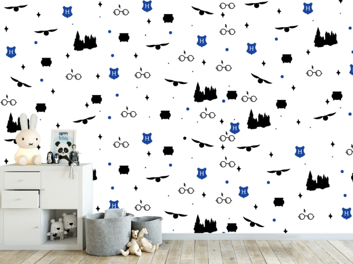 Ravenclaw house wall banner - sala comum do castelo de hogwarts