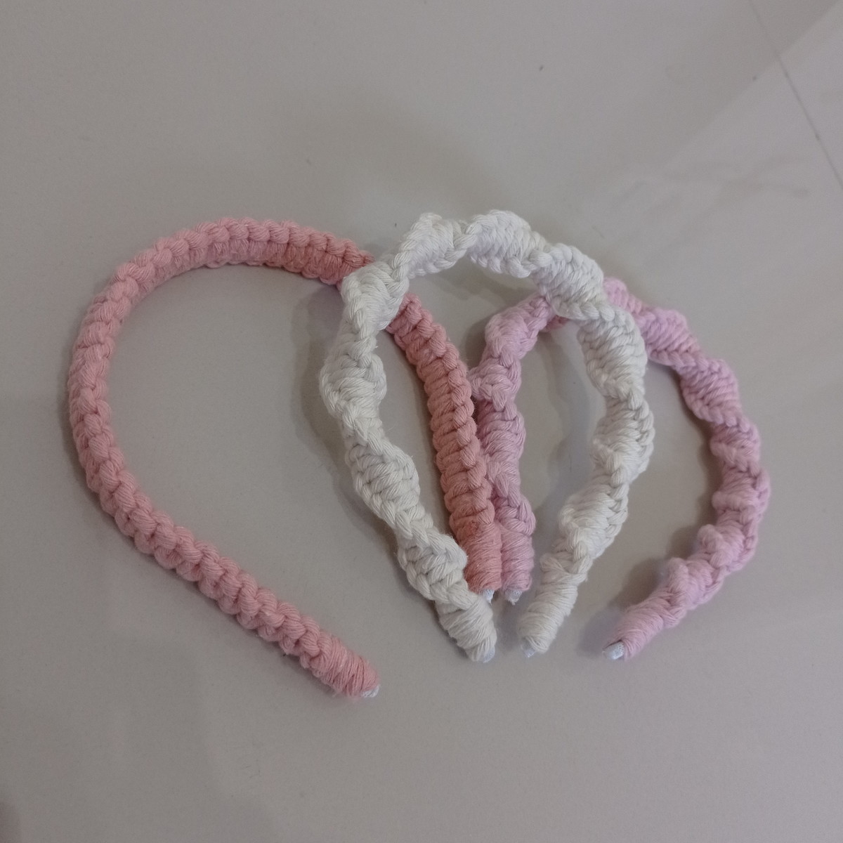 Tiara em macramê Loja Nó Rústico Elo7 Produtos Especiais