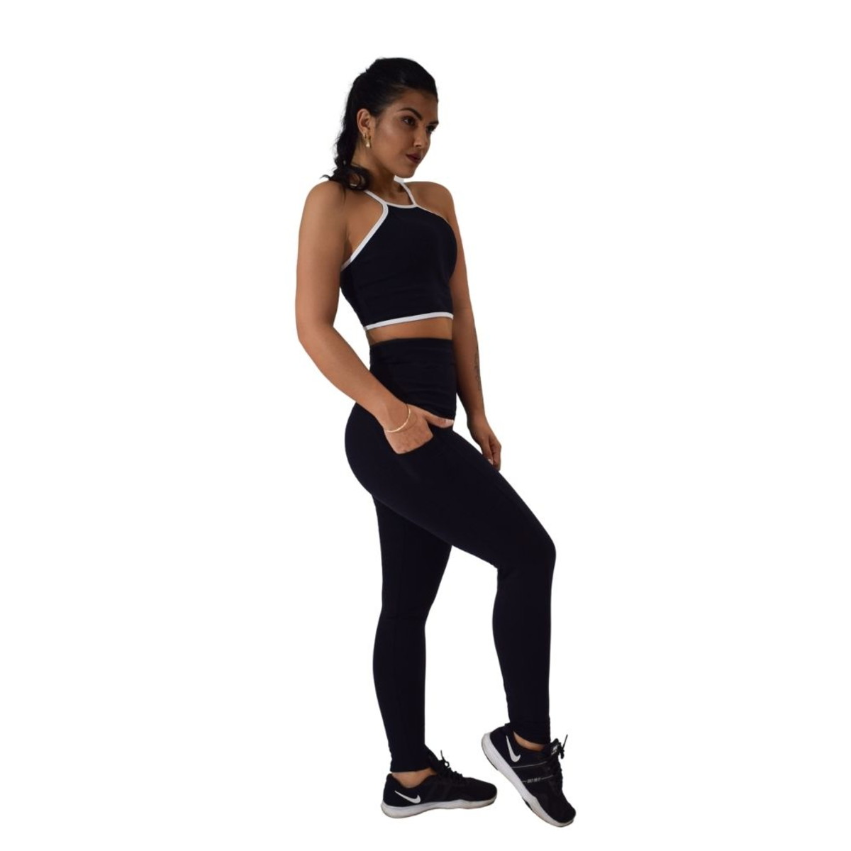 Calça Legging Academia Fitness Cós Alto Suplex em 2023 Calças