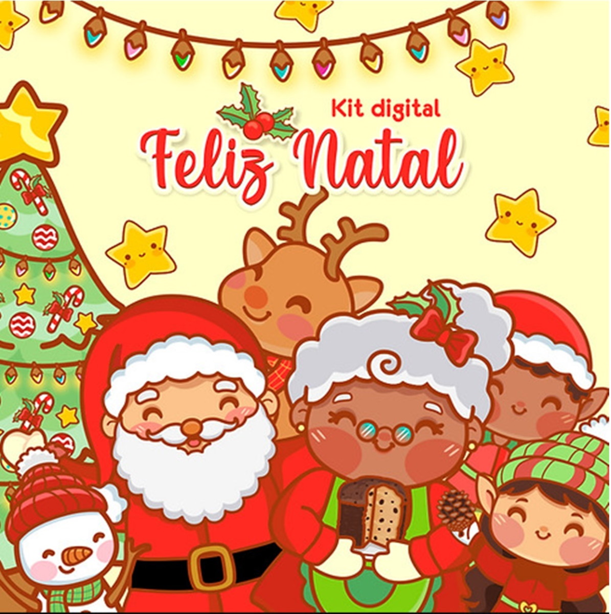 Papel digital Natal PNG  Elo7 Produtos Especiais