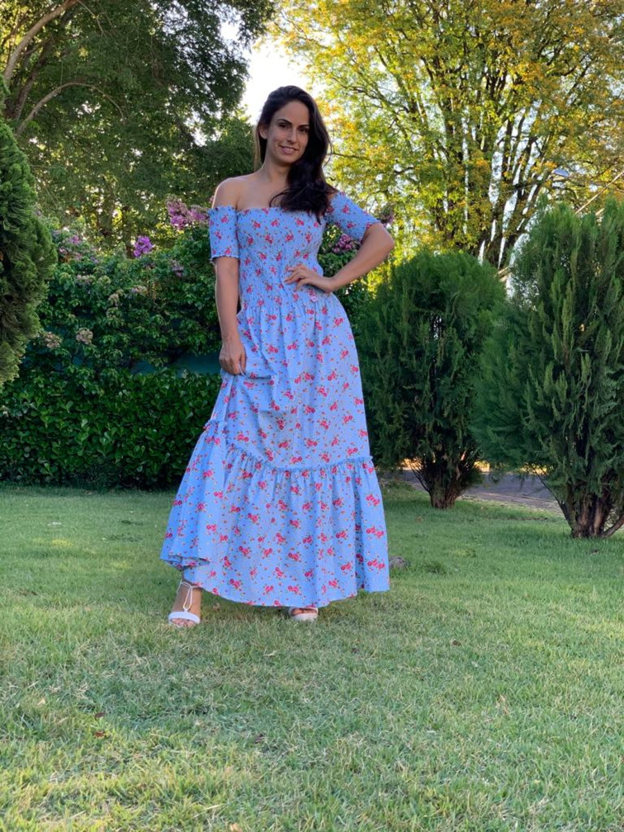 Vestido hotsell tricoline adulto