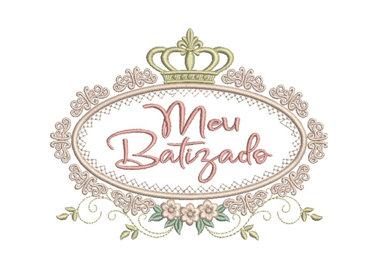 Matriz de Bordado: Meu batizado | Elo7 Produtos Especiais