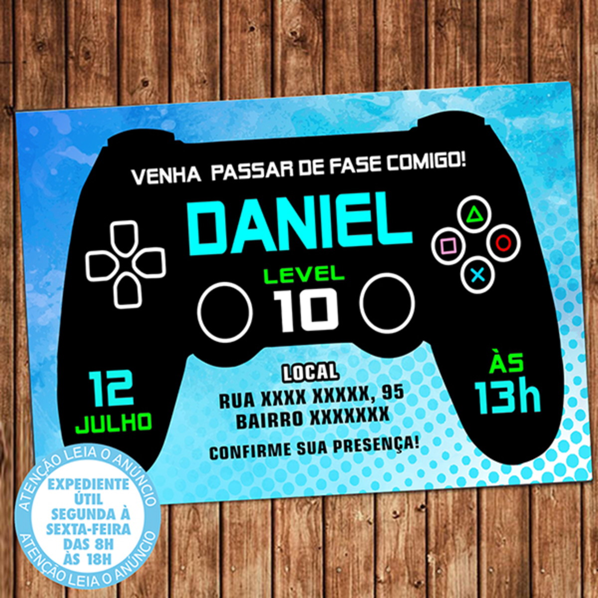 Festa de aniversário decoração jogo de vídeo decoração de festa