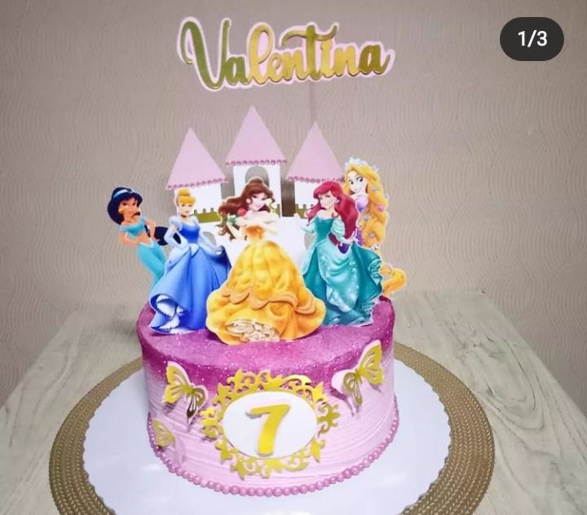 Topo se bolo princesas disney  Produtos Personalizados no Elo7