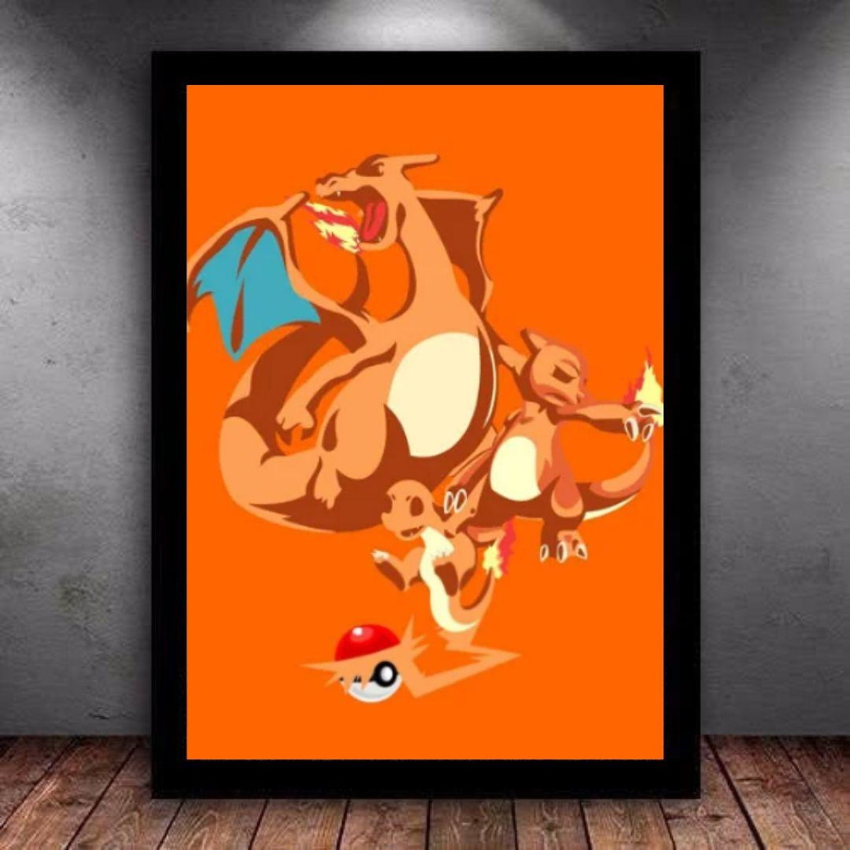 Quadro e poster Charizard - Pokemon - Quadrorama