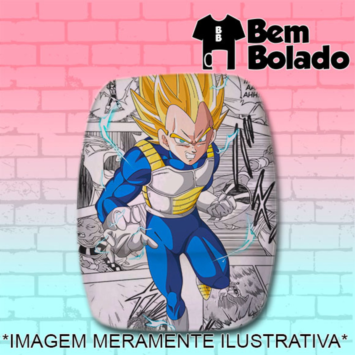 Mousepad Dragon Ball Anime Desenho Goku Gohan Super Saiyajin Esferas do  Dragão personalizado com apoio