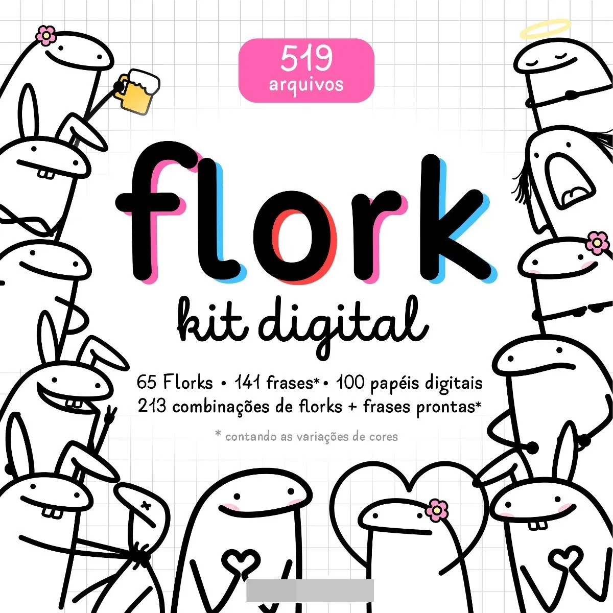 Kit Archivo Digital Flork Bento Cake Meme Frases Png