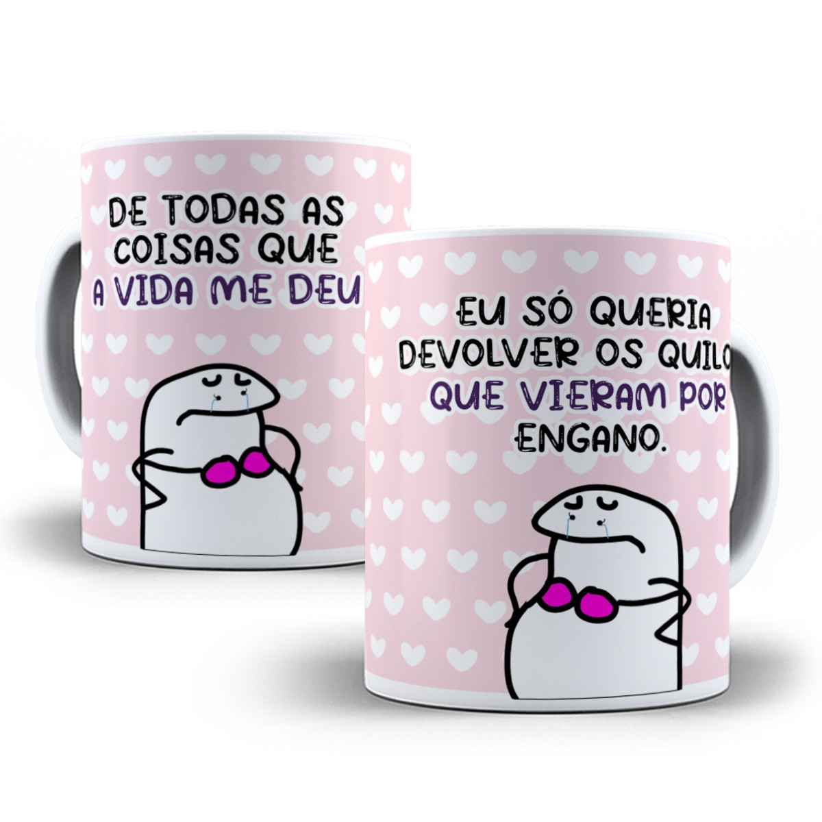 Caneca Frase Dieta Flork Meme Engraçado Divertida Humor Kkk