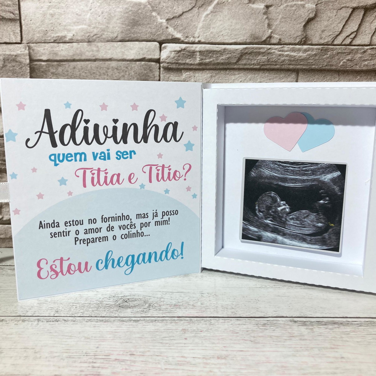 Caixa para Anunciar a Gravidez para Titio e Titia | Elo7