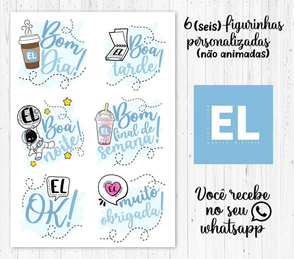 Criação Figurinhas Whatsapp Personalizadas | Elo7