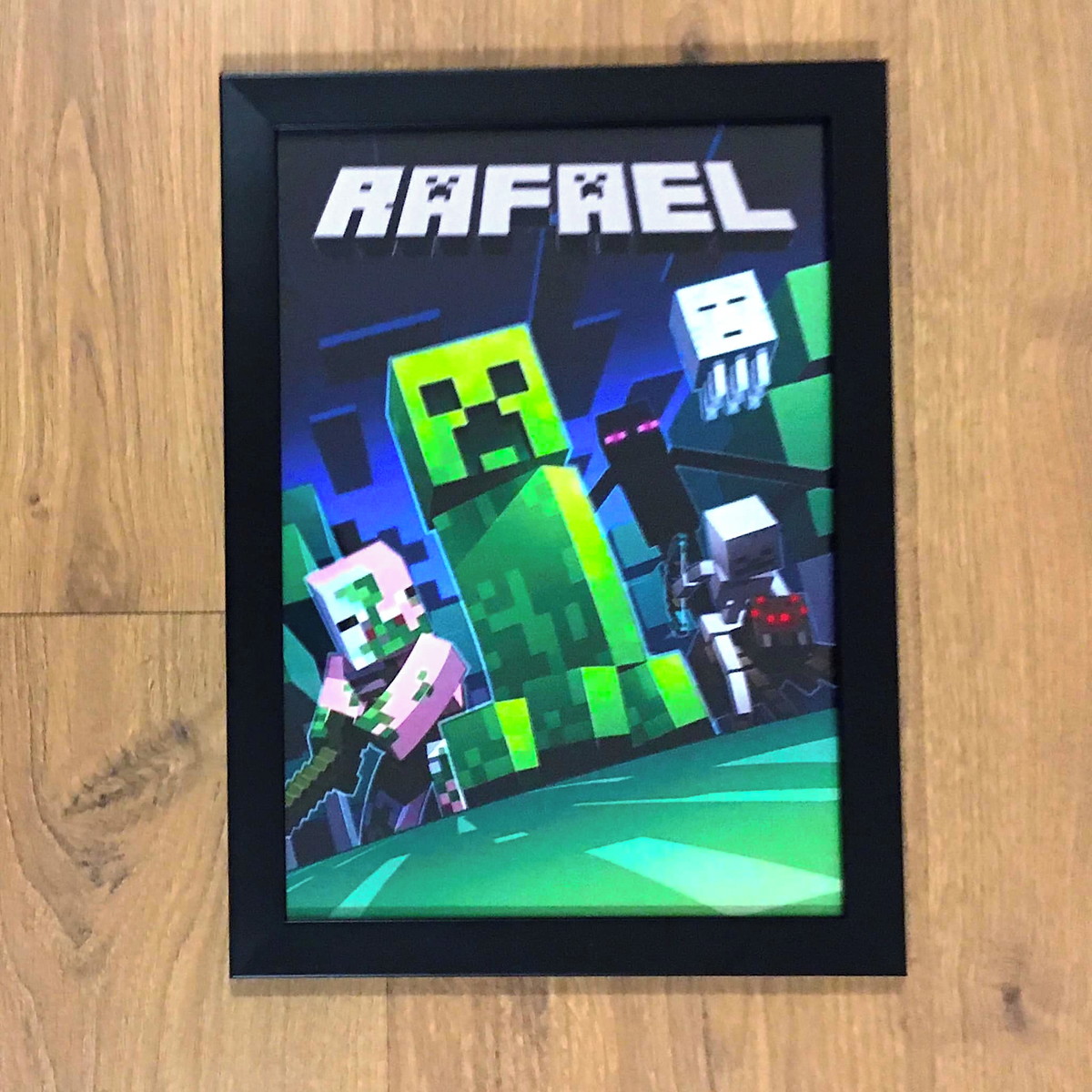 Quadro Minecraft Jogo Game Wii Ps4 Tela Painel Nerd Geek