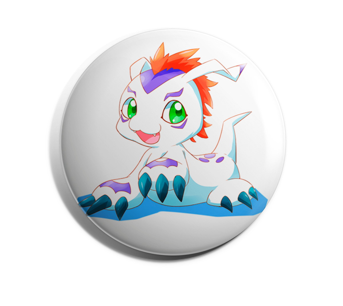 Digimons Anime Emblema Do Metal Piyomon Agumon Gabumon Gatomon Patamon  Palmon Gomamon Tentomon Bonito Crachá Broche de Metal Pinos