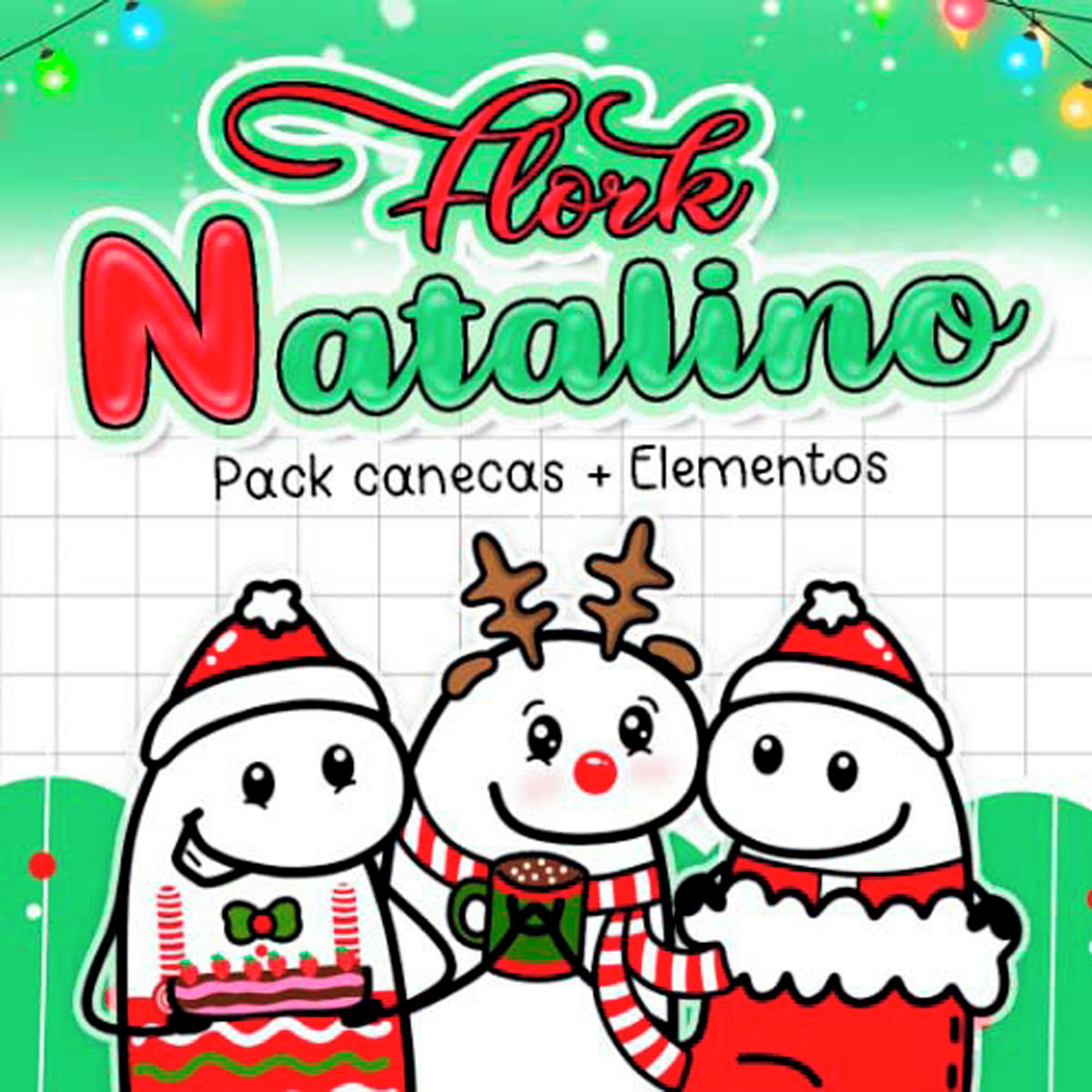 Flork Natal - Kit Digital em Png + de 65 Arquivos para Baixar