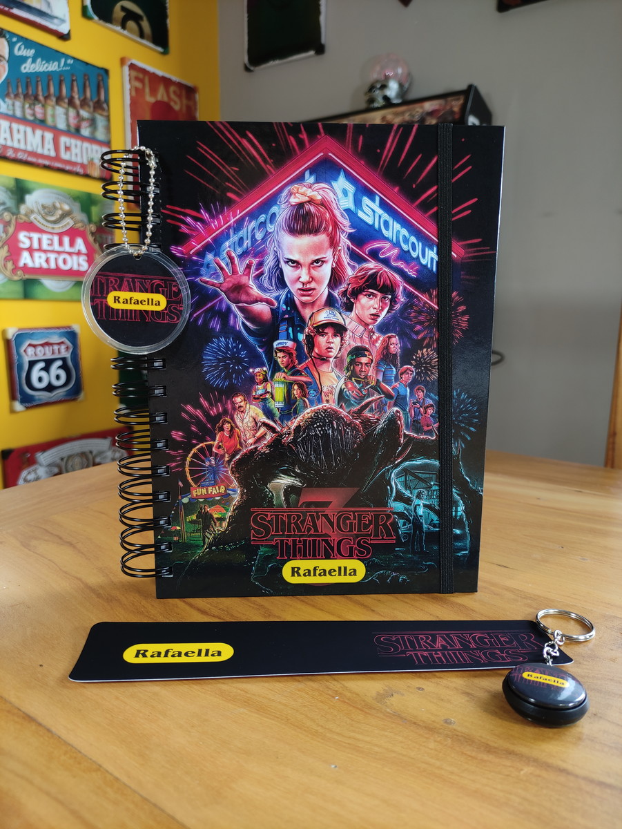 Agenda Stranger Things Personalizada com Nome 2024 Elo7