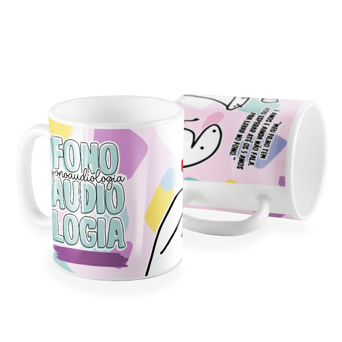 Caneca Flork Meme Fonoaudiologia