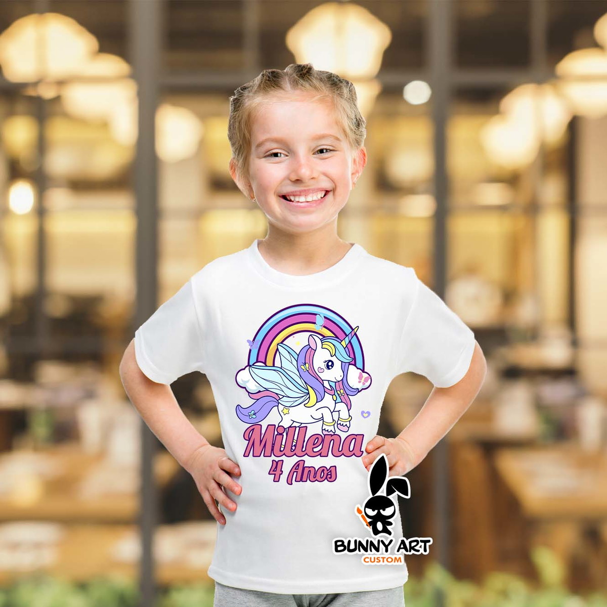 Kit 4 Camisetas Família Aniversário - My Little Pony C/ Nome