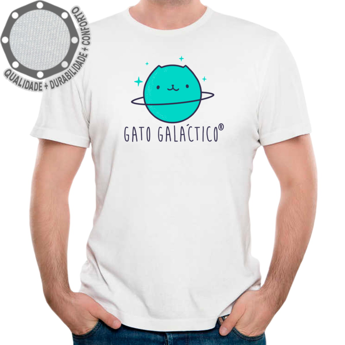 CAMISETA GATO GALÁCTICO GATINHOS