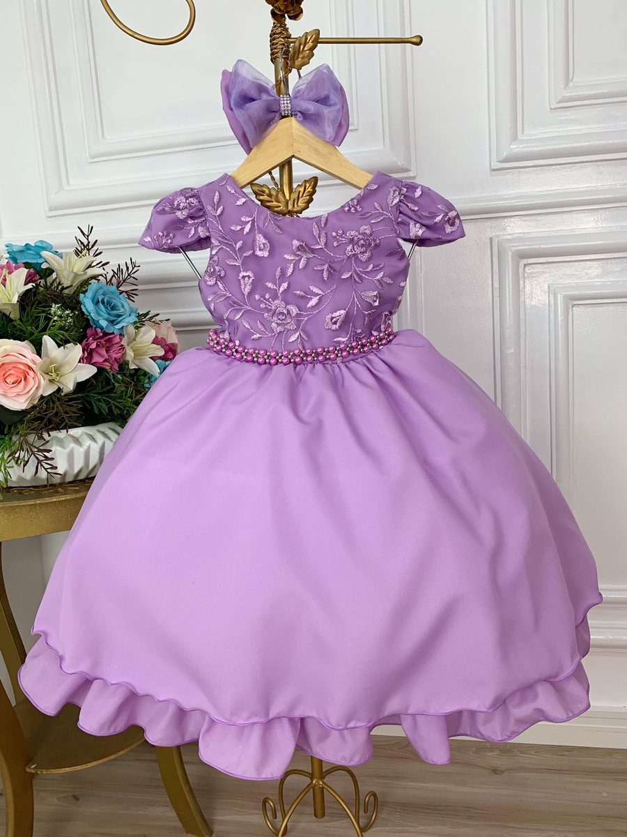 Vestido Princesa Sofia Festa Infantil Luxo - Perollas Kids