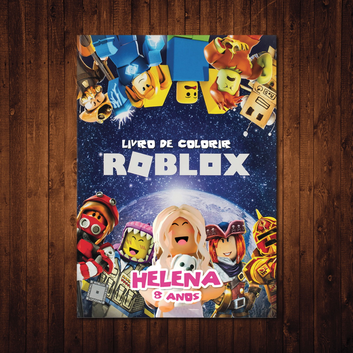 Livrinho de Colorir 1 Roblox - Fazendo a Nossa Festa