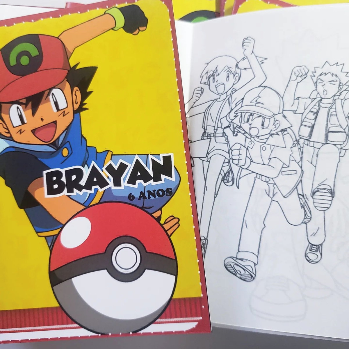 Livro Pokemon para pintar + oferta caixa lapis cera Novo e Selado