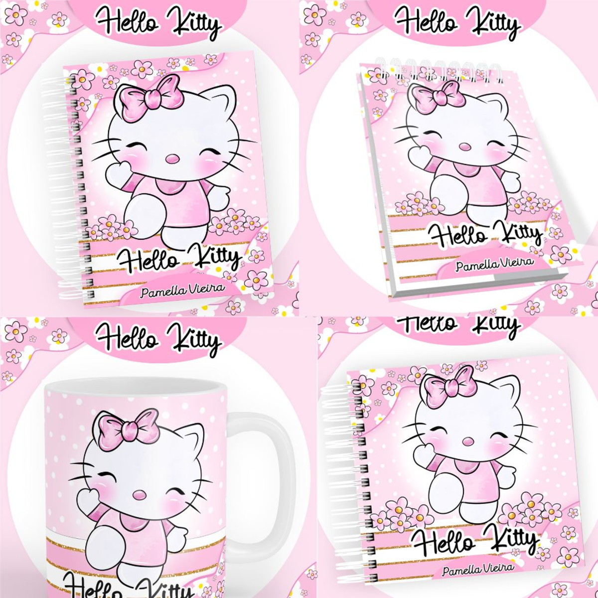 Agendas Hello Kitty 2024 Arquivo Digital Encadernação0909