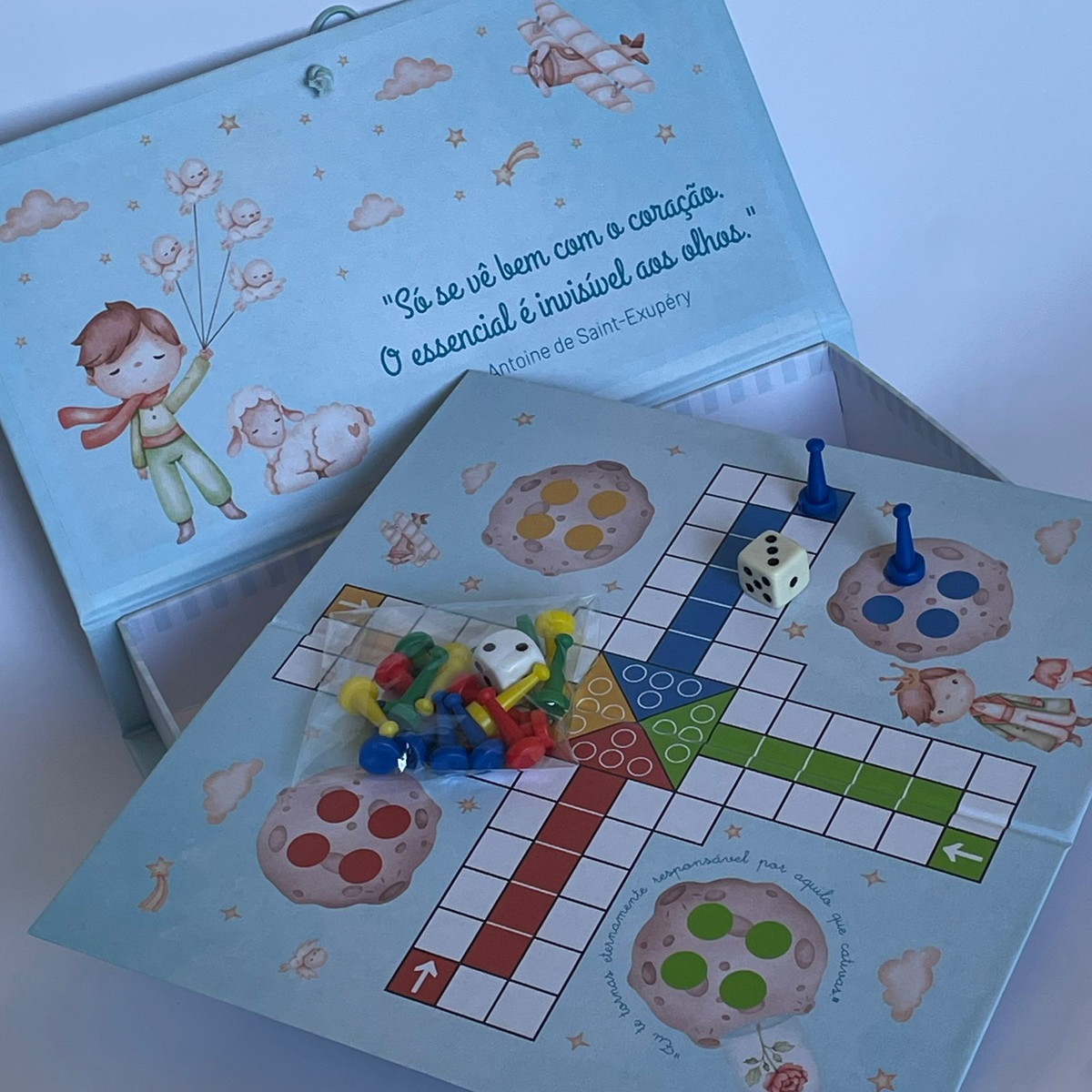 Jogo de Tabuleiro Ludo Personalizado