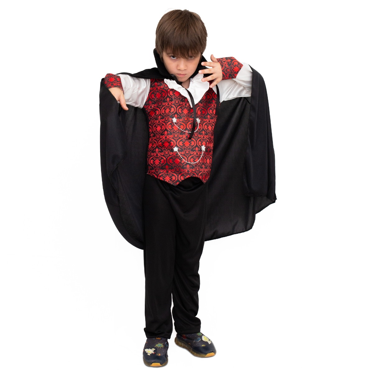 Fantasia de Vampiro Conde Drácula Infantil Halloween