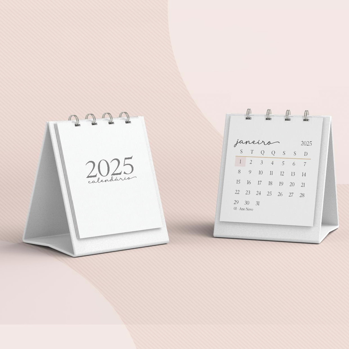 50 Calendário de Mesa 2025 Cartonado Personalizado Elo7