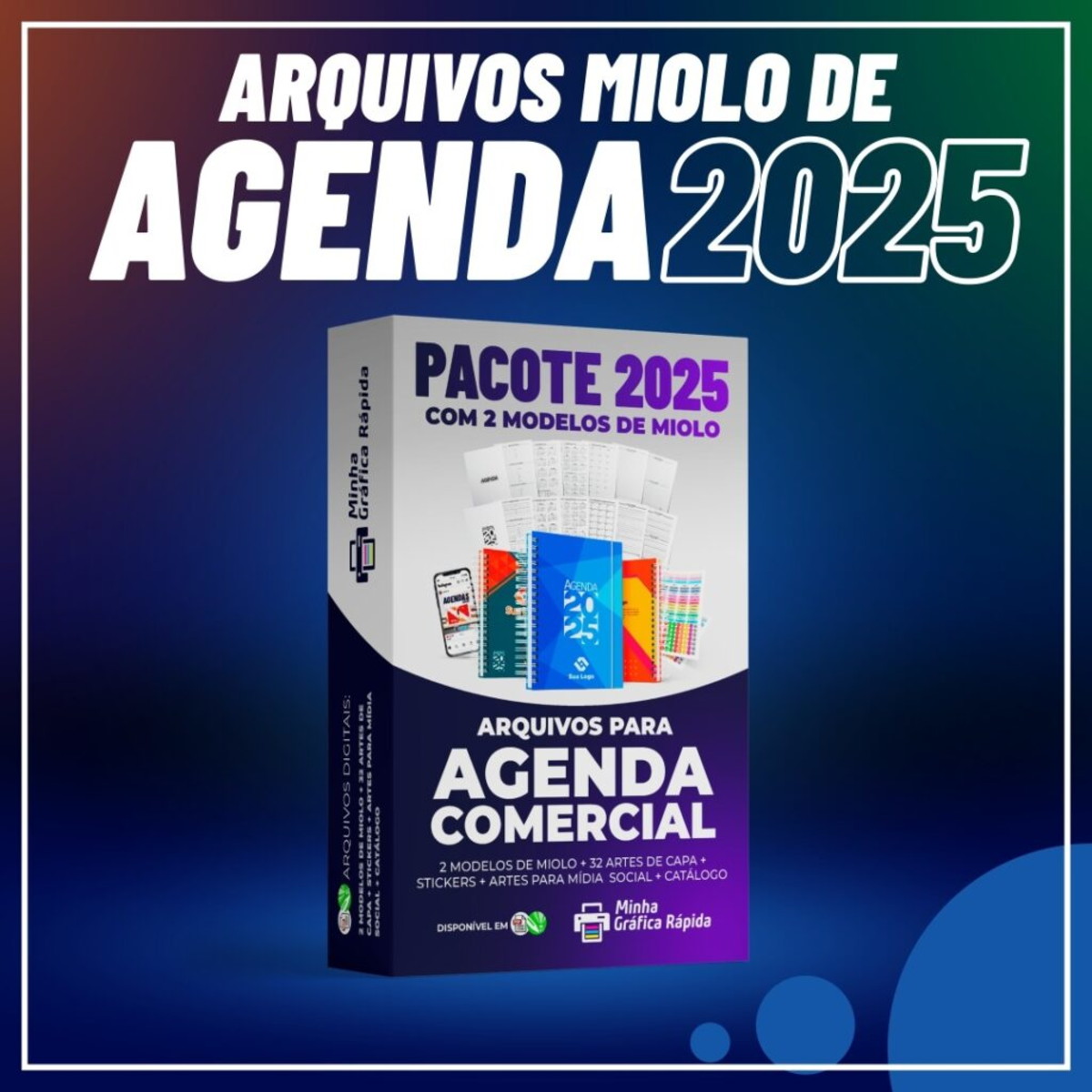 Arquivos Miolos e Capas de Agenda Corporativa 2025 Elo7