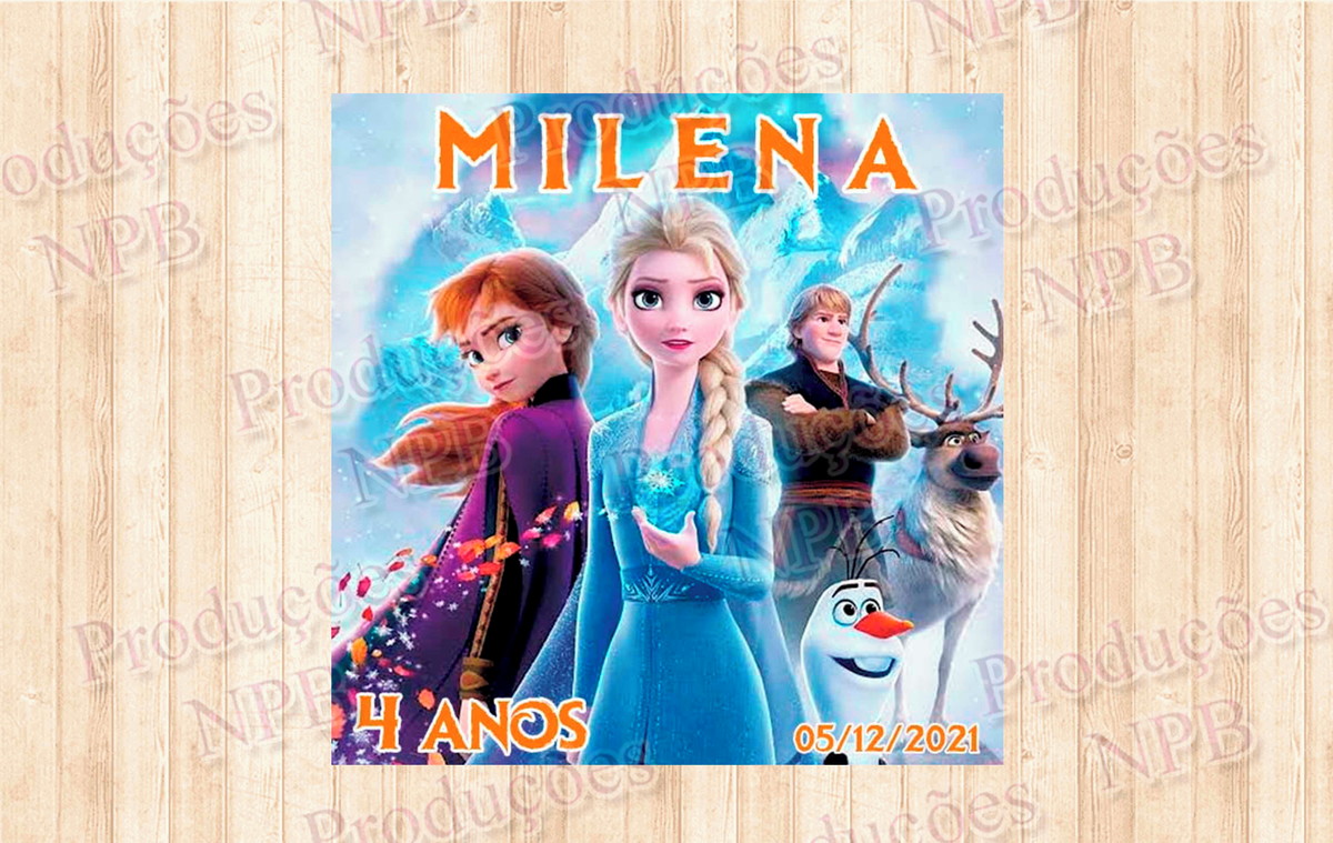 Mini Calendário de Geladeira 2026 Frozen Elo7