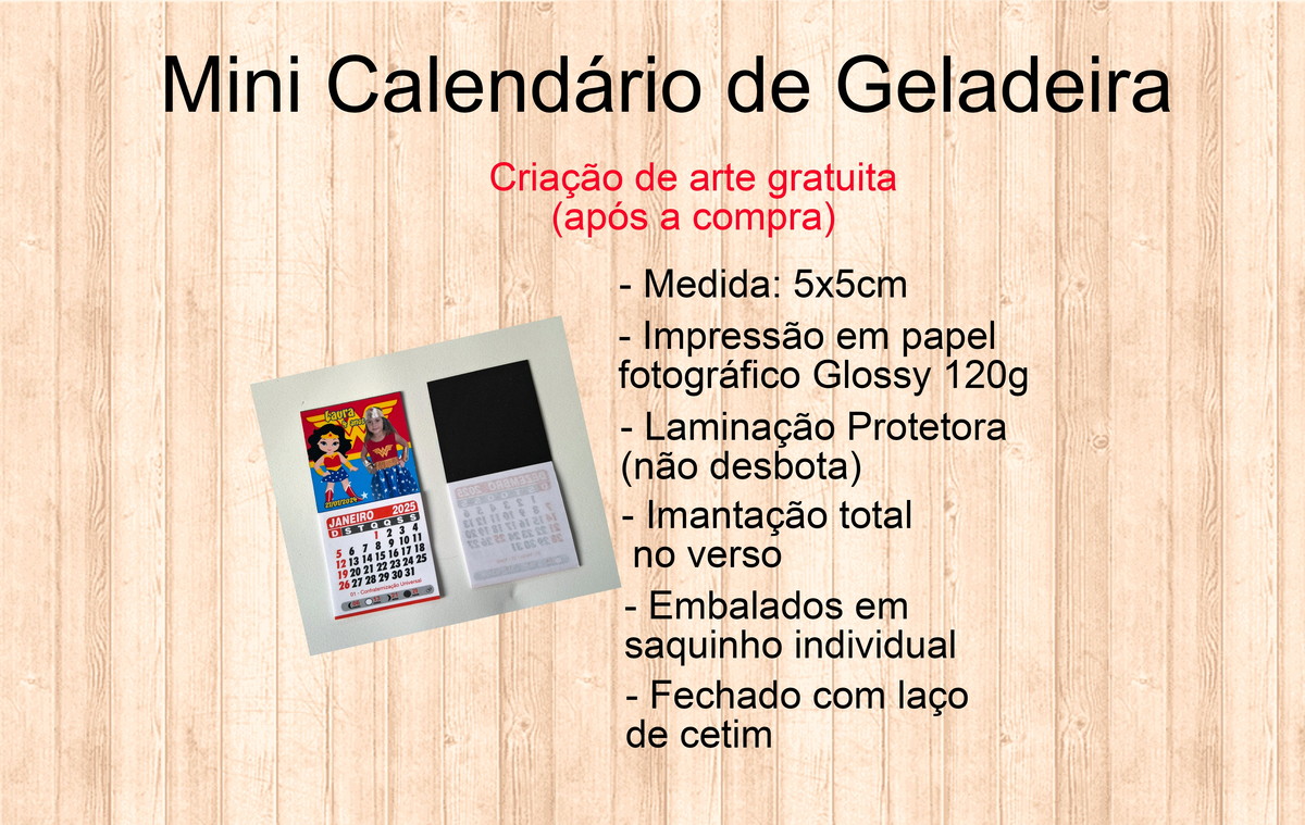 Mini Calendário de Geladeira 2025 Transformers Elo7