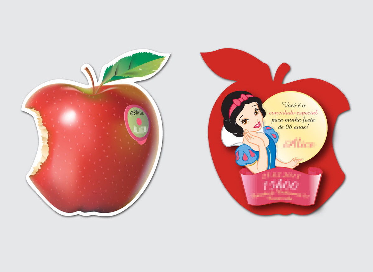 Artigos de festa branca de neve