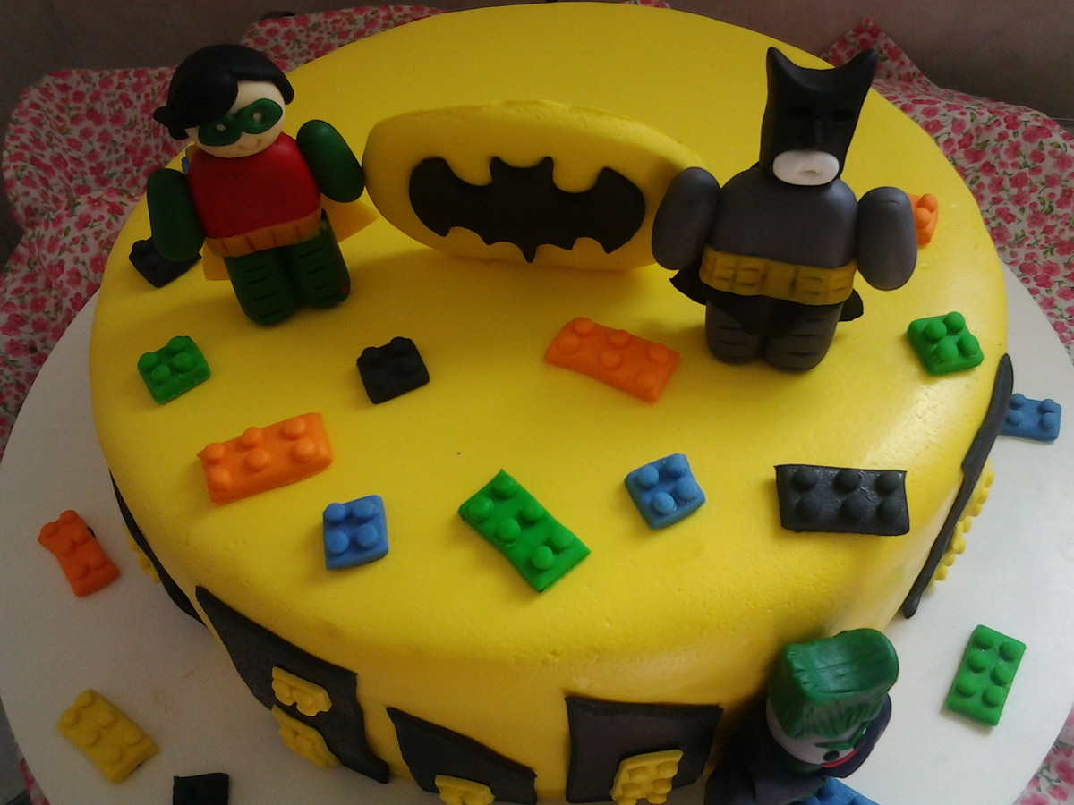 Bolo Pasta Americana Batman lego no Elo7 Doces da Fê (314E41)