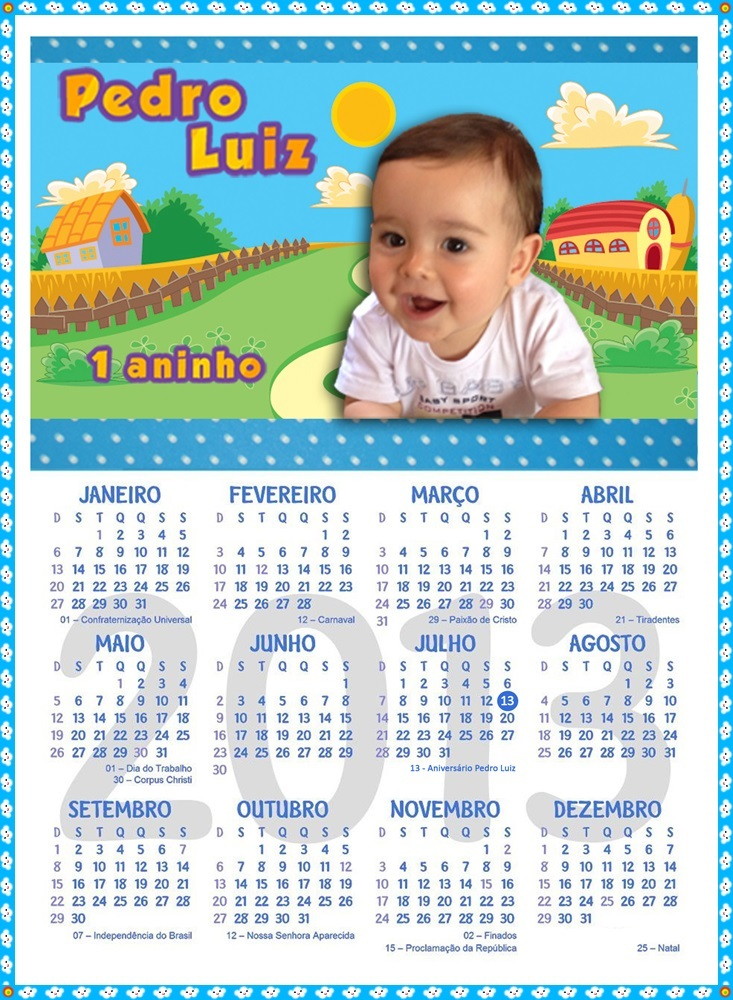 CALENDÁRIO PERSONALIZADO COM ÍMÃ no Elo7 | CECI FESTAS ... CALENDÁRIO PERSONALIZADO COM ÍMÃ no Elo7 | CECI FESTAS ...