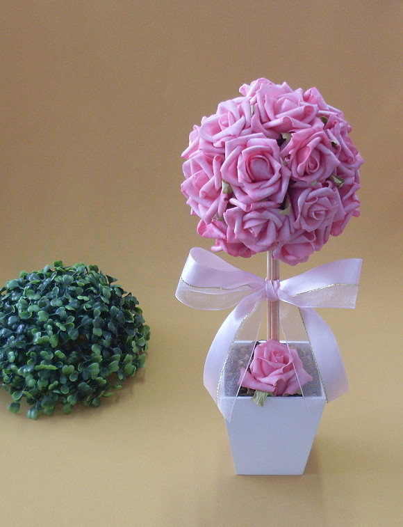 Decoraç u00e3o Casamento Topiária Rosas G no Elo7 Bebeca Artesanato (3539E7) Enfeite De Flores ~ Decoraç u00e3o Casamento Topiária Rosas G no Elo7 Bebeca Artesanato (3539E7)