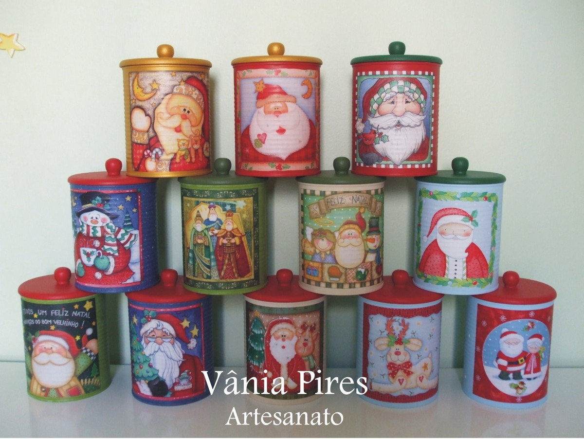 Lata Natal no Elo7 V u00e2nia Pires Artesanato (388 Adesivo De Parede Star Wars ~ Lata Natal no Elo7 V u00e2nia Pires Artesanato (388