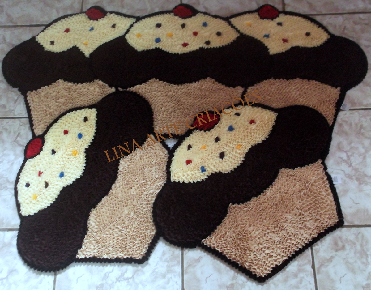 Tapete Cupcake no Elo7 Lina Arte Criações (3A2E12) Adesivo De Credito Santander ~ Tapete Cupcake no Elo7 Lina Arte Criações (3A2E12)