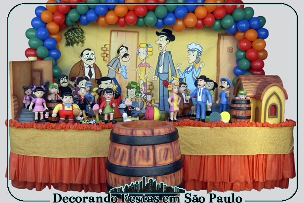 Decoraç u00e3o Mesa Chaves no Elo7 Decorando Festas em S u00e3o Enfeite De Zíper ~ Decoraç u00e3o Mesa Chaves no Elo7 Decorando Festas em S u00e3o