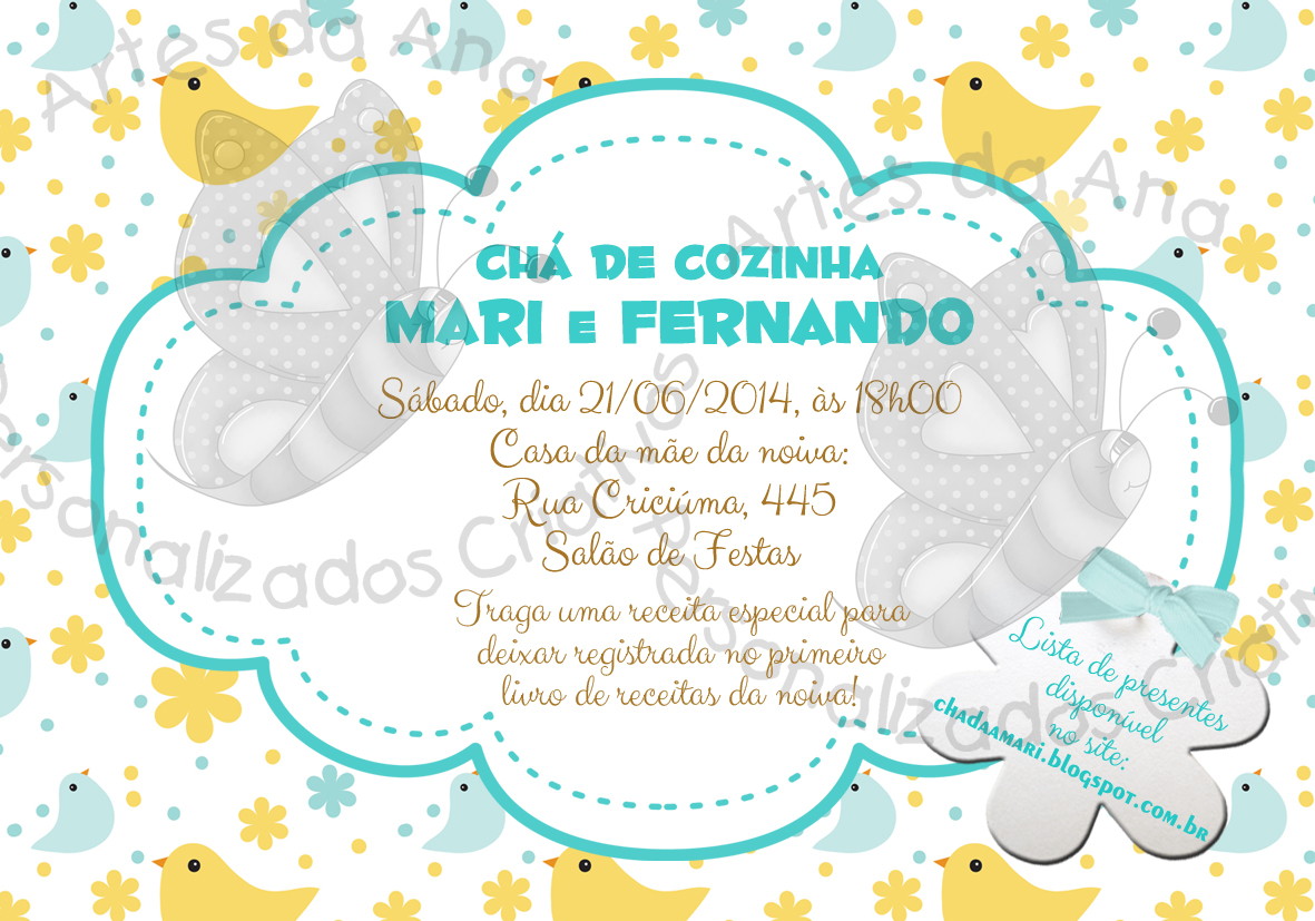 Convite Ch De Panela No Elo7 Artes Da Ana Personalizados Convite Ch De Panela No Elo7 Artes Da Ana Personalizados