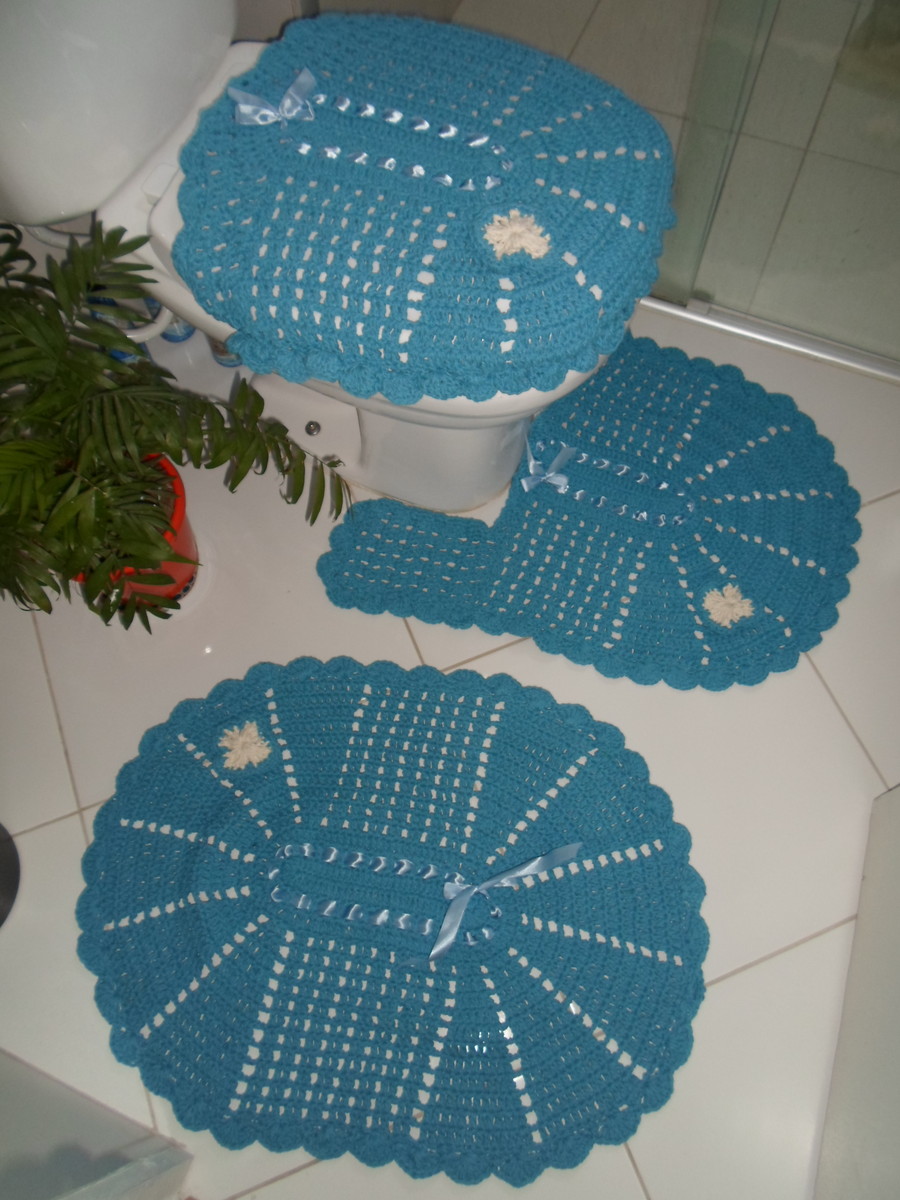 Jogo de banheiro de barbante em croche no Elo7 Artes da Vida 2 Artesanatos (474384) Kit Para Banheiro Artesanato ~ Jogo de banheiro de barbante em croche no Elo7 Artes da Vida 2 Artesanatos (474384)