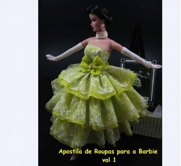 Como fazer roupa para Barbie com molde 