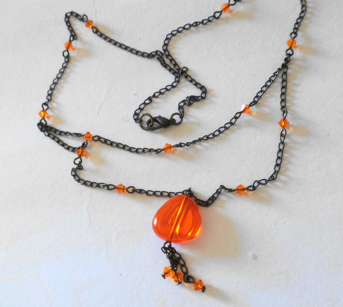 colar paula cristais coral no elo7 bijuchic 49daa3