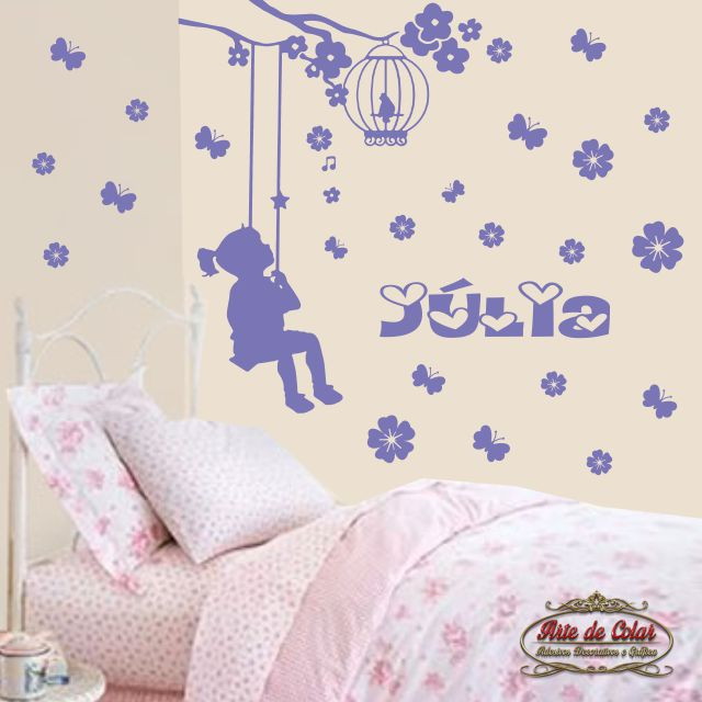 Adesivo de Parede Decorativo Infantil 01 Arte de Colar Adesivos e Gráfica Elo7 Aparador Jugui ~ Adesivo de Parede Decorativo Infantil 01 Arte de Colar Adesivos e Gráfica Elo7