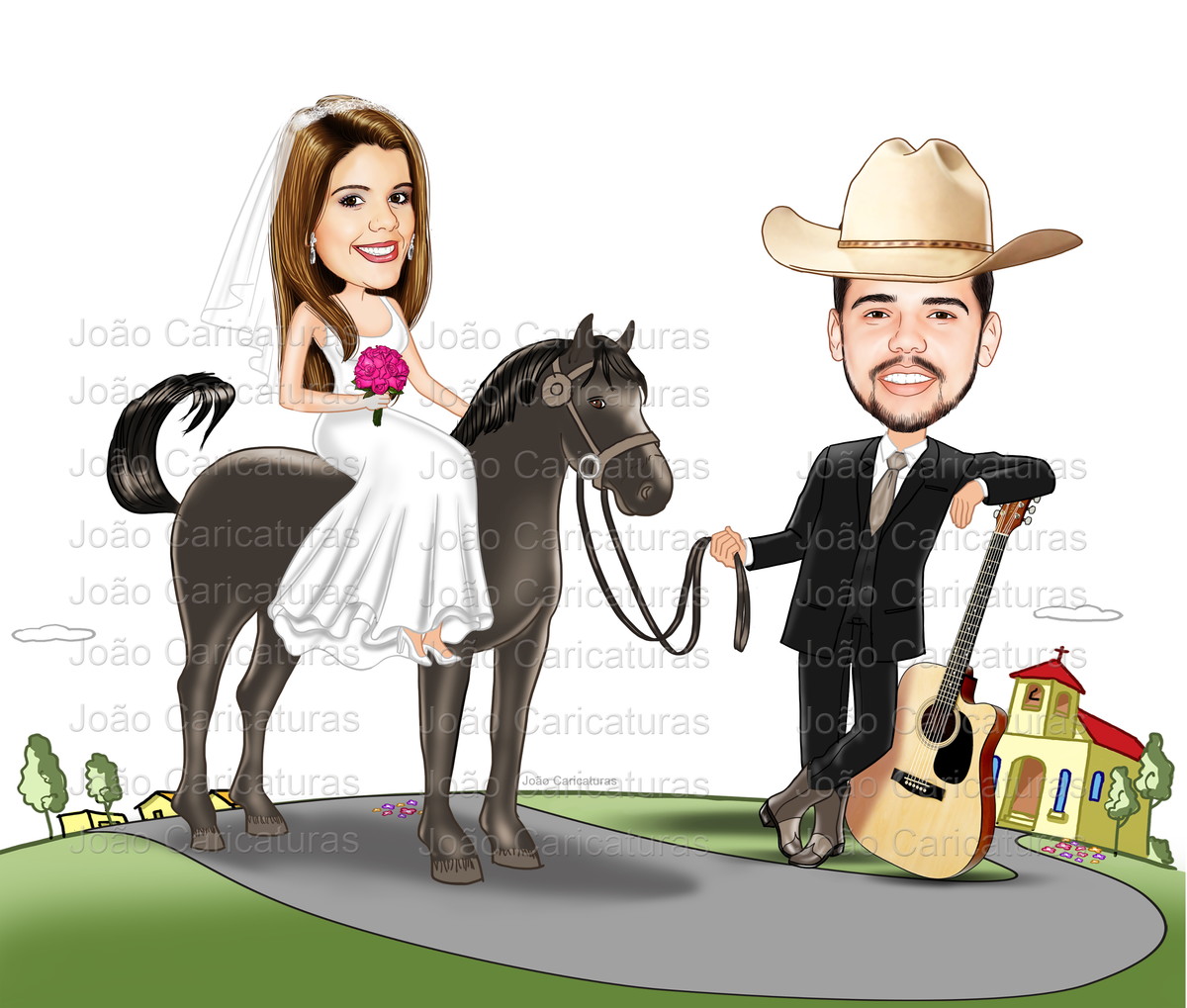 c caricatura casal no elo7 joão caricaturas e desenhos em geral