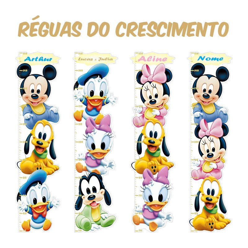 adesivo régua disney baby