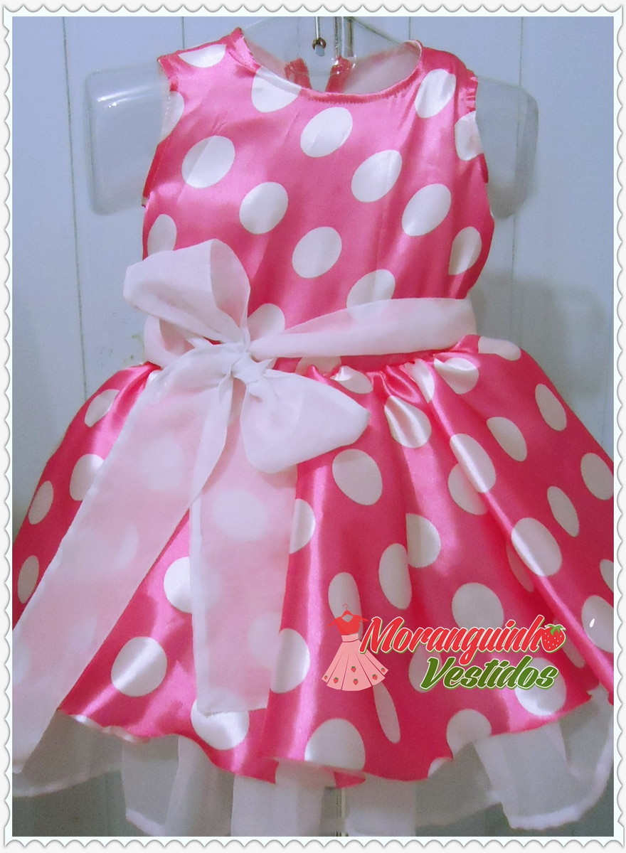 vestidos minnie rosa