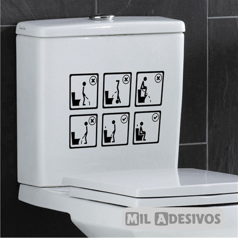 Adesivo p banheiro como usar o vaso 5 ANOS DE GARANTIA Elo7 Artesanato Para Cozinha Em Eva ~ Adesivo p banheiro como usar o vaso 5 ANOS DE GARANTIA Elo7