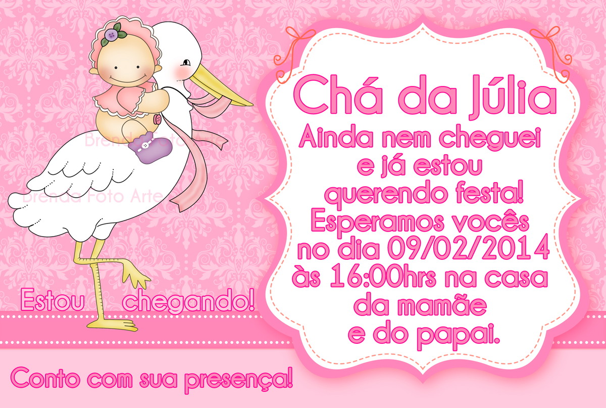 convite ch 225 de beb 234 menina no elo7 brenda foto arte 516162 cha de bebe convites