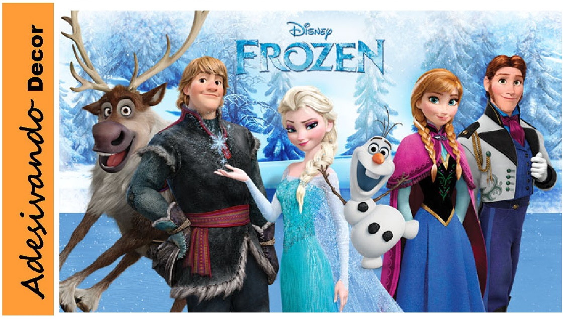 ADESIVO VINIL FROZEN TURMA 1,5Mx1,0M no Elo7 Aparador Moderno Branco ~ ADESIVO VINIL FROZEN TURMA 1,5Mx1,0M no Elo7