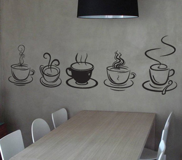Adesivo de Parede para Cozinha Xícaras no Elo7 Bali Adesivo Geladeira Personalizada ~ Adesivo de Parede para Cozinha Xícaras no Elo7 Bali
